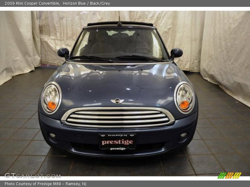 Horizon Blue / Black/Grey 2009 Mini Cooper Convertible