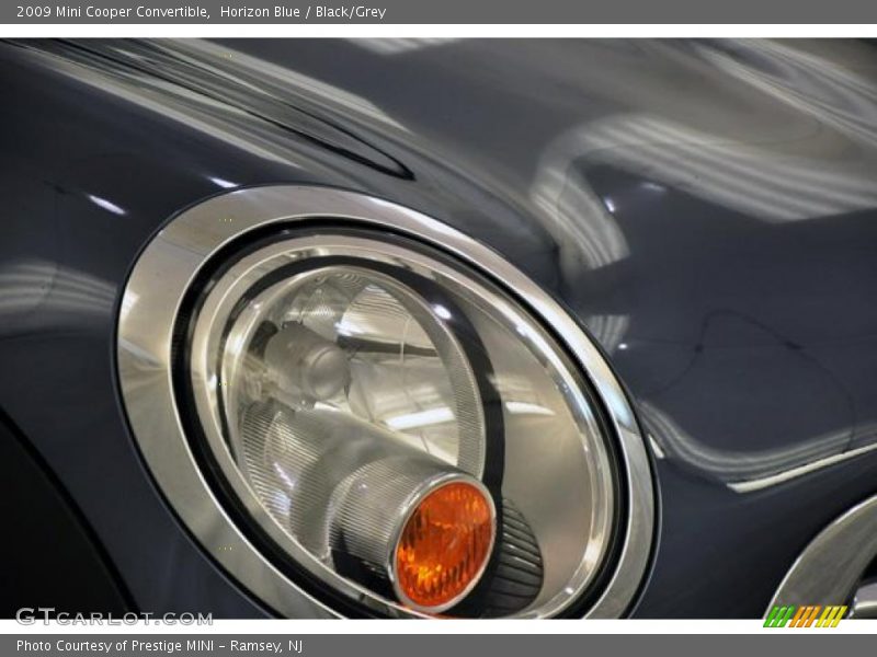 Horizon Blue / Black/Grey 2009 Mini Cooper Convertible