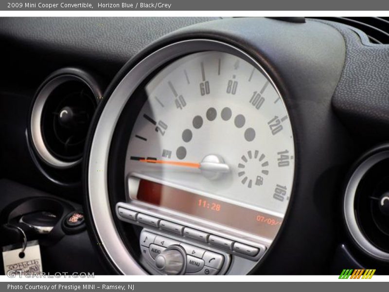 Horizon Blue / Black/Grey 2009 Mini Cooper Convertible