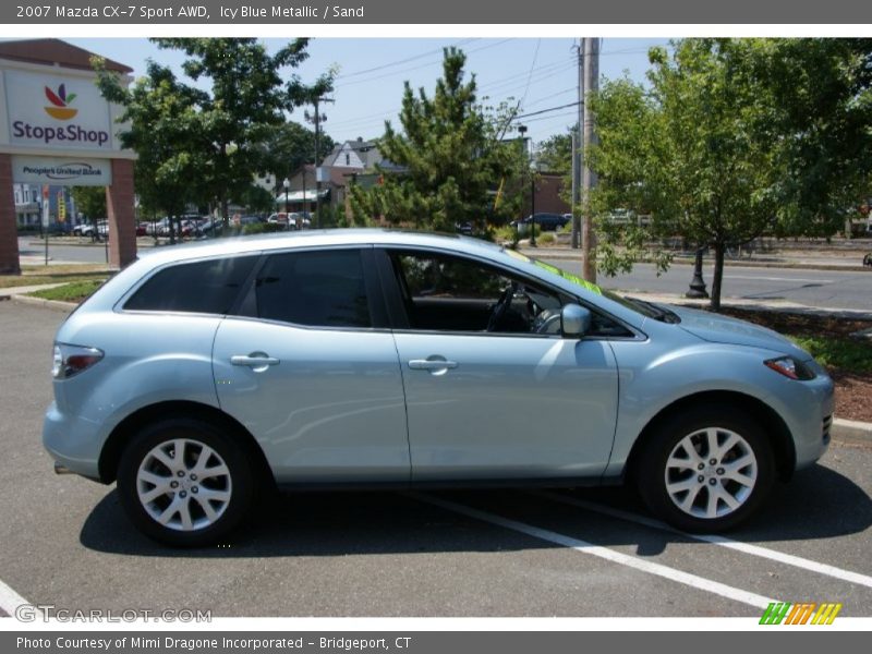 Icy Blue Metallic / Sand 2007 Mazda CX-7 Sport AWD
