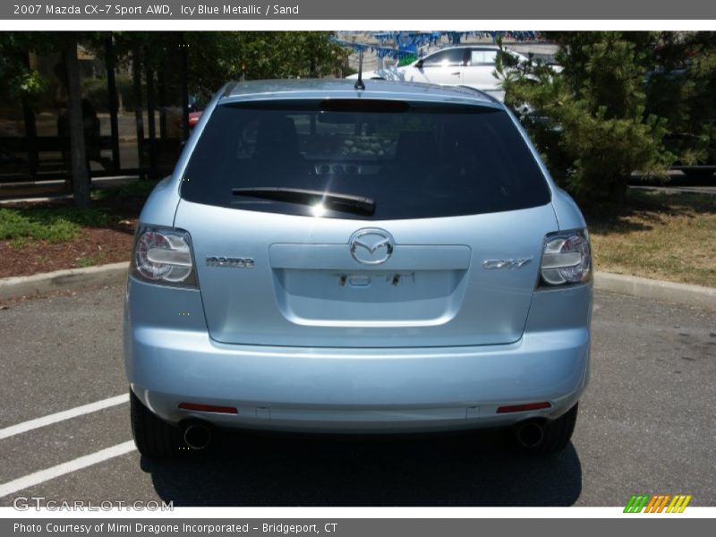 Icy Blue Metallic / Sand 2007 Mazda CX-7 Sport AWD