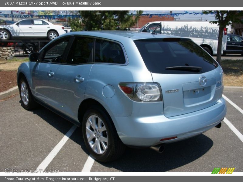 Icy Blue Metallic / Sand 2007 Mazda CX-7 Sport AWD
