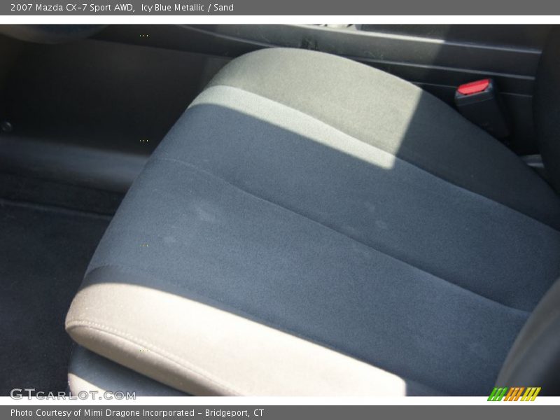 Icy Blue Metallic / Sand 2007 Mazda CX-7 Sport AWD