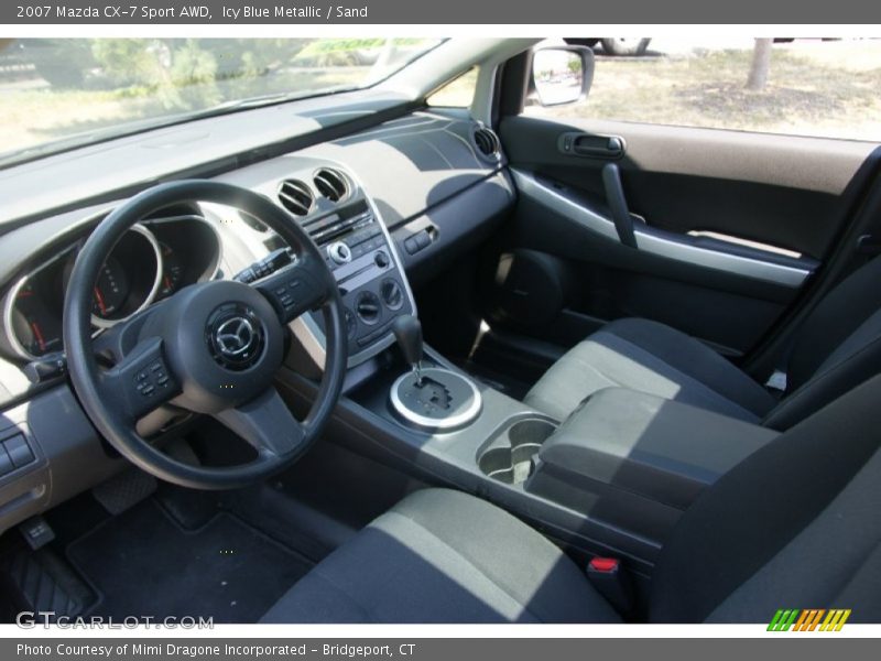 Icy Blue Metallic / Sand 2007 Mazda CX-7 Sport AWD
