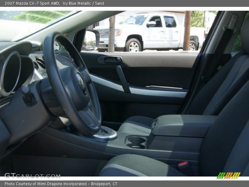 Icy Blue Metallic / Sand 2007 Mazda CX-7 Sport AWD