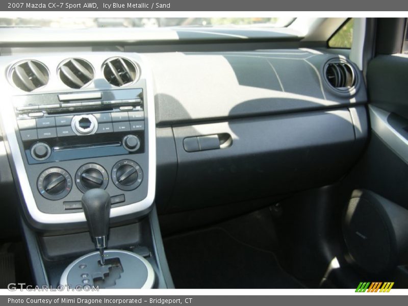Icy Blue Metallic / Sand 2007 Mazda CX-7 Sport AWD