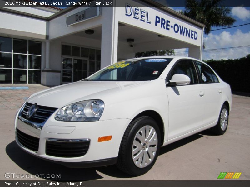 Candy White / Titan Black 2010 Volkswagen Jetta S Sedan