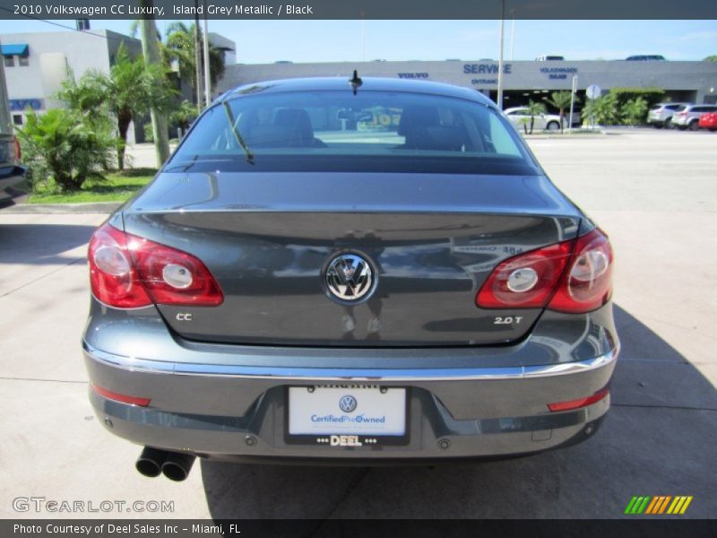 Island Grey Metallic / Black 2010 Volkswagen CC Luxury