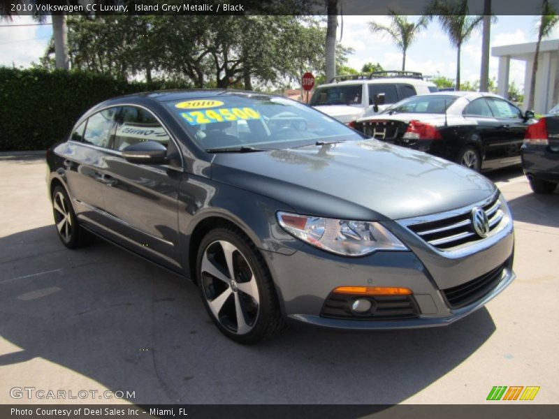 Island Grey Metallic / Black 2010 Volkswagen CC Luxury