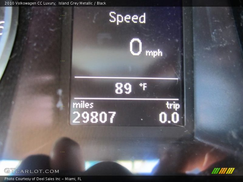 Island Grey Metallic / Black 2010 Volkswagen CC Luxury