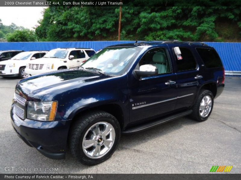 Dark Blue Metallic / Light Titanium 2009 Chevrolet Tahoe LTZ 4x4
