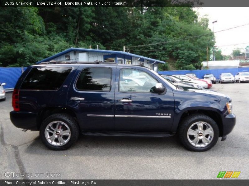 Dark Blue Metallic / Light Titanium 2009 Chevrolet Tahoe LTZ 4x4
