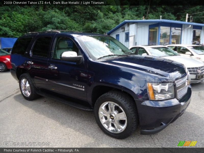 Dark Blue Metallic / Light Titanium 2009 Chevrolet Tahoe LTZ 4x4