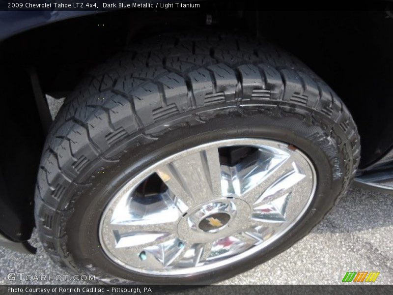 Dark Blue Metallic / Light Titanium 2009 Chevrolet Tahoe LTZ 4x4