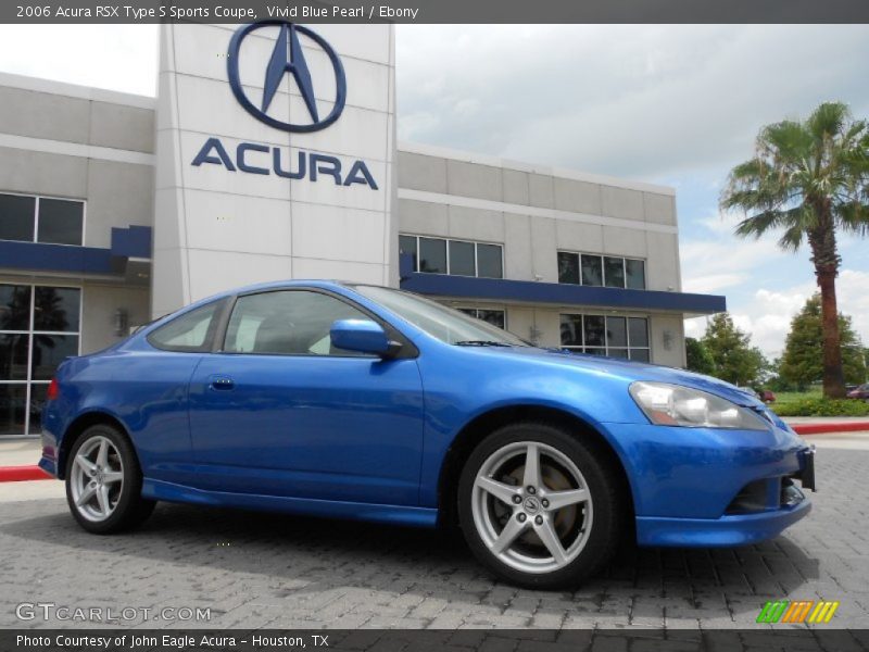 Vivid Blue Pearl / Ebony 2006 Acura RSX Type S Sports Coupe
