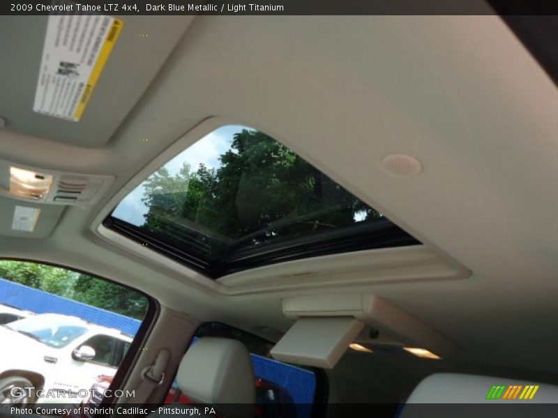 Dark Blue Metallic / Light Titanium 2009 Chevrolet Tahoe LTZ 4x4