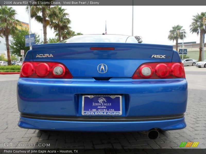 Vivid Blue Pearl / Ebony 2006 Acura RSX Type S Sports Coupe
