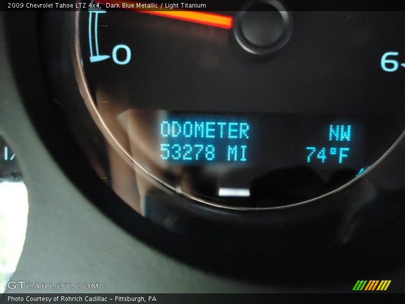 Dark Blue Metallic / Light Titanium 2009 Chevrolet Tahoe LTZ 4x4