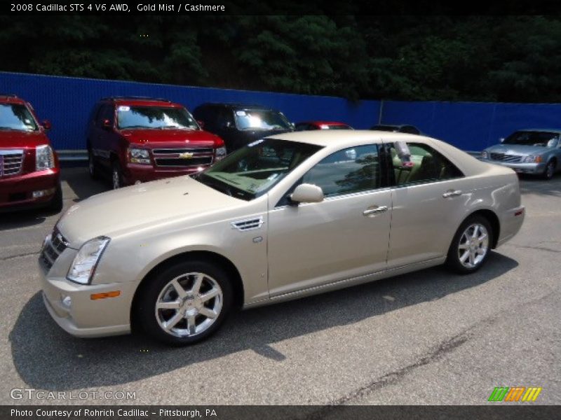 Gold Mist / Cashmere 2008 Cadillac STS 4 V6 AWD