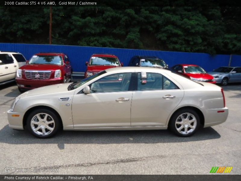 Gold Mist / Cashmere 2008 Cadillac STS 4 V6 AWD