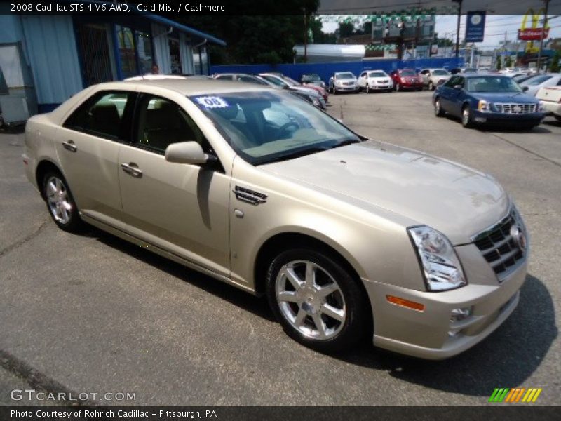 Gold Mist / Cashmere 2008 Cadillac STS 4 V6 AWD