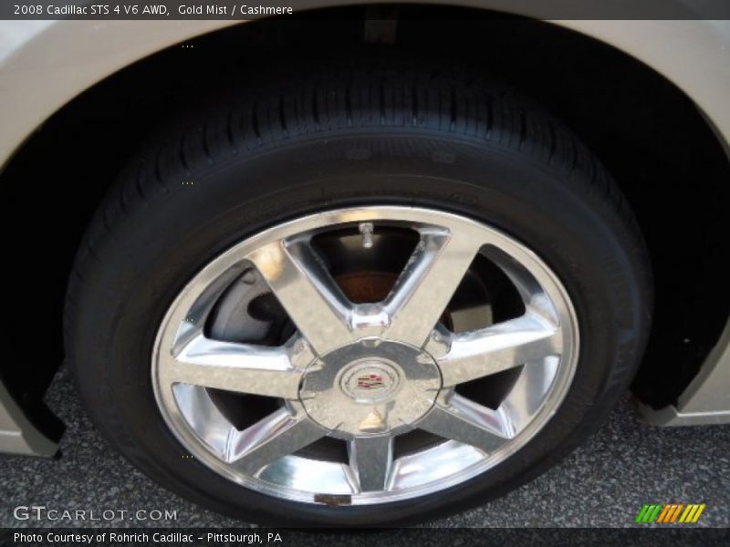 Gold Mist / Cashmere 2008 Cadillac STS 4 V6 AWD