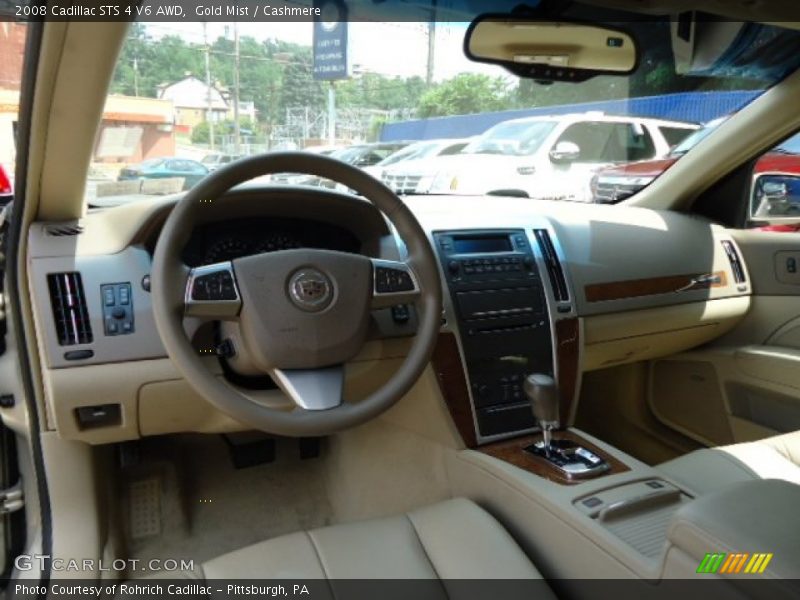 Gold Mist / Cashmere 2008 Cadillac STS 4 V6 AWD