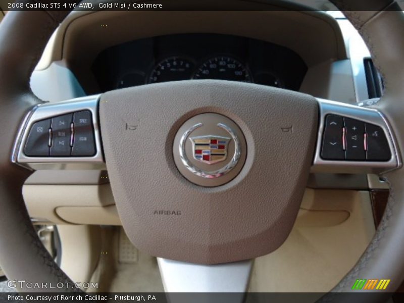 Gold Mist / Cashmere 2008 Cadillac STS 4 V6 AWD