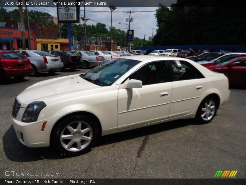 White Diamond / Light Neutral 2005 Cadillac CTS Sedan