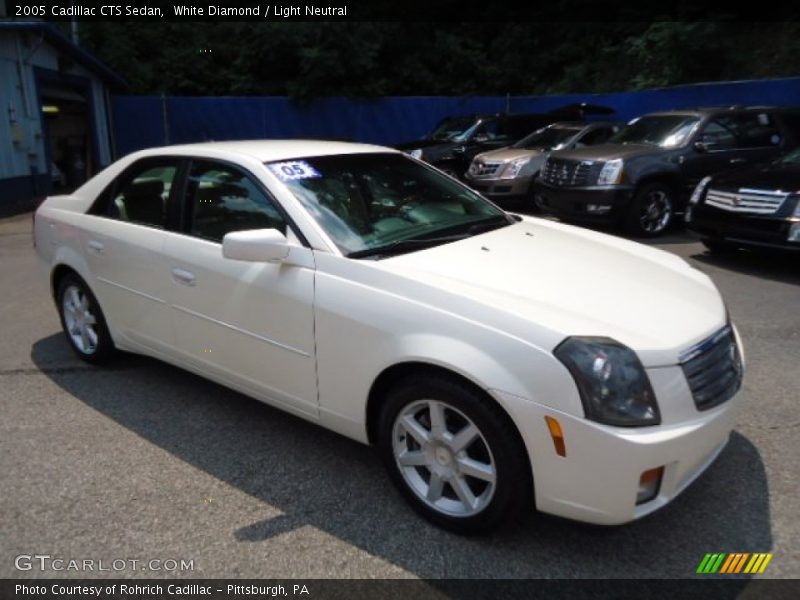 White Diamond / Light Neutral 2005 Cadillac CTS Sedan