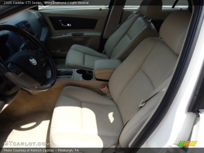 White Diamond / Light Neutral 2005 Cadillac CTS Sedan