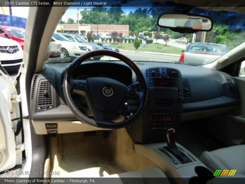 White Diamond / Light Neutral 2005 Cadillac CTS Sedan