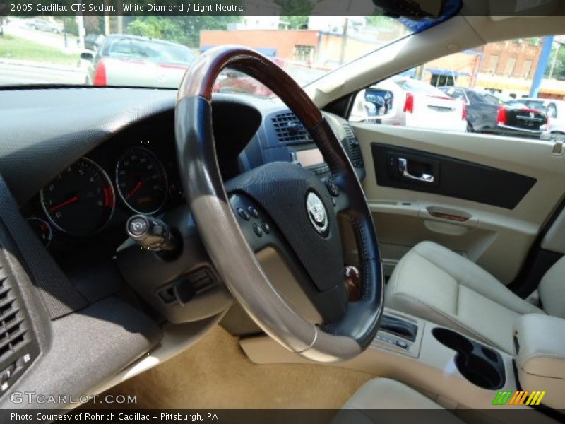 White Diamond / Light Neutral 2005 Cadillac CTS Sedan