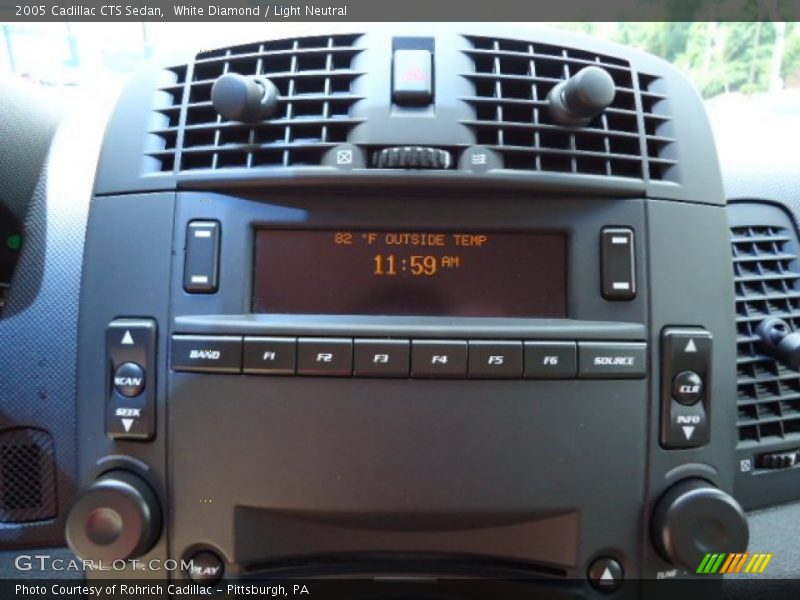 White Diamond / Light Neutral 2005 Cadillac CTS Sedan