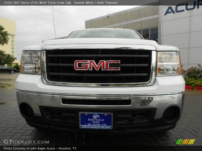 Summit White / Dark Titanium 2009 GMC Sierra 1500 Work Truck Crew Cab
