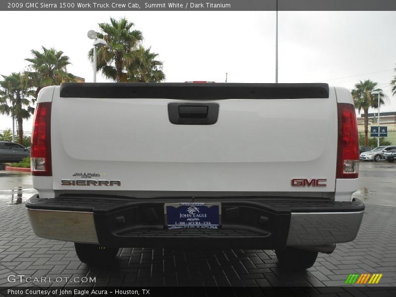 Summit White / Dark Titanium 2009 GMC Sierra 1500 Work Truck Crew Cab