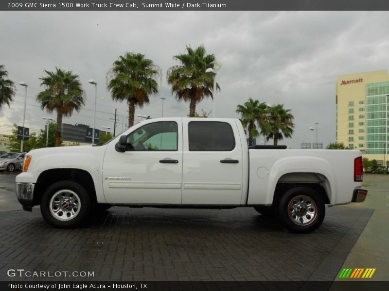 Summit White / Dark Titanium 2009 GMC Sierra 1500 Work Truck Crew Cab