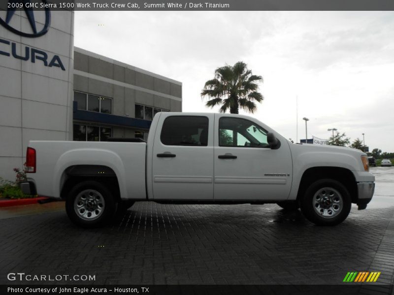 Summit White / Dark Titanium 2009 GMC Sierra 1500 Work Truck Crew Cab