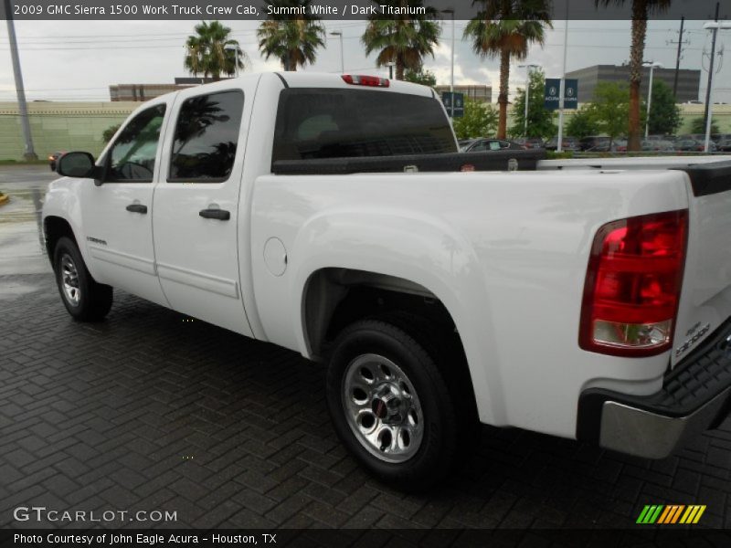 Summit White / Dark Titanium 2009 GMC Sierra 1500 Work Truck Crew Cab