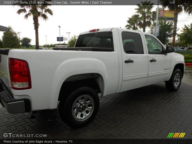 Summit White / Dark Titanium 2009 GMC Sierra 1500 Work Truck Crew Cab