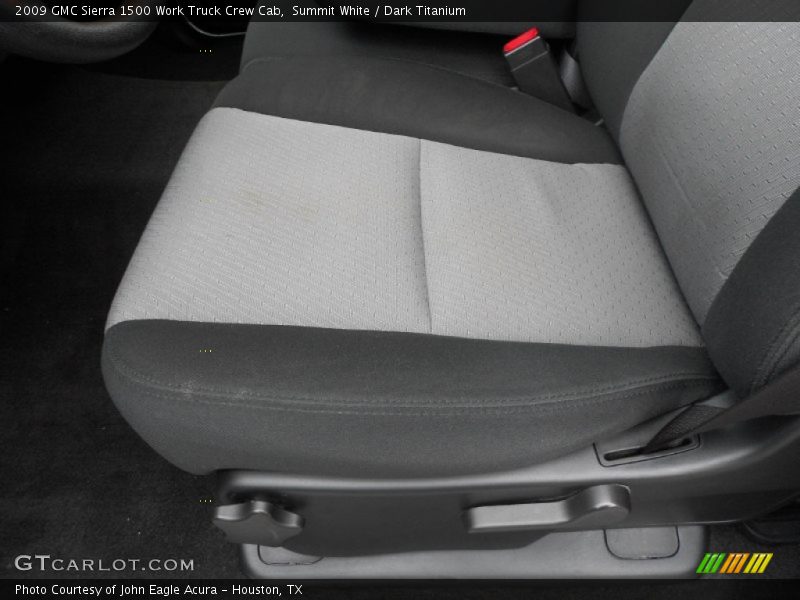 Summit White / Dark Titanium 2009 GMC Sierra 1500 Work Truck Crew Cab