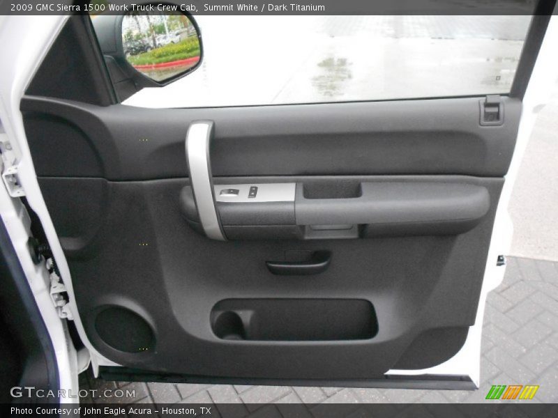 Summit White / Dark Titanium 2009 GMC Sierra 1500 Work Truck Crew Cab