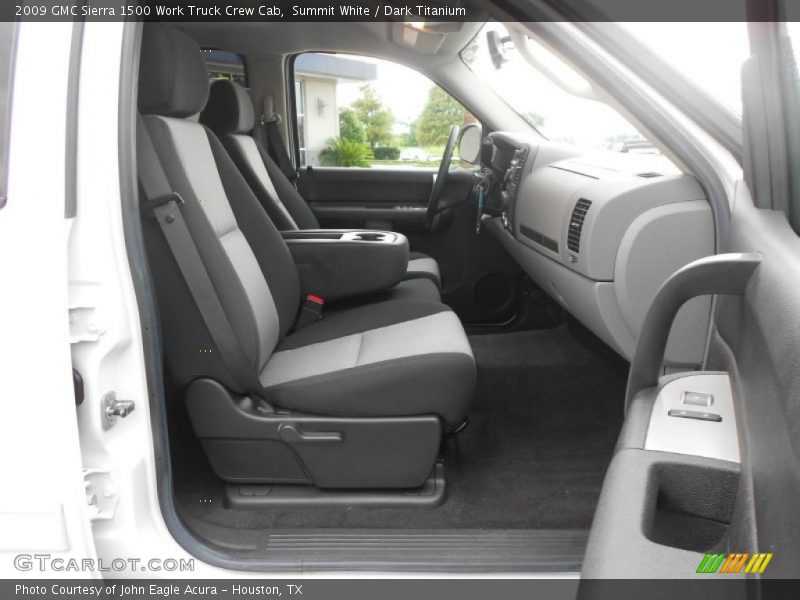 Summit White / Dark Titanium 2009 GMC Sierra 1500 Work Truck Crew Cab