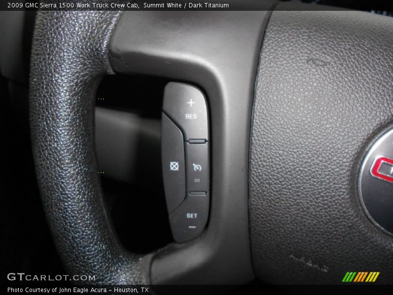 Summit White / Dark Titanium 2009 GMC Sierra 1500 Work Truck Crew Cab