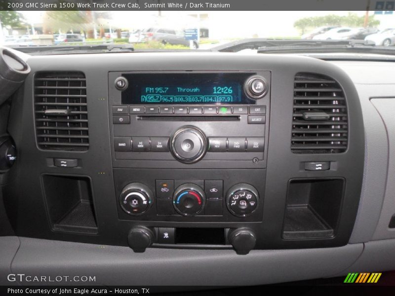 Summit White / Dark Titanium 2009 GMC Sierra 1500 Work Truck Crew Cab