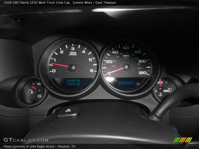 Summit White / Dark Titanium 2009 GMC Sierra 1500 Work Truck Crew Cab
