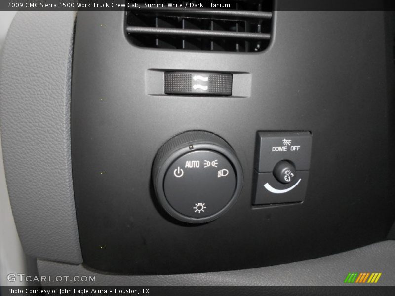 Summit White / Dark Titanium 2009 GMC Sierra 1500 Work Truck Crew Cab