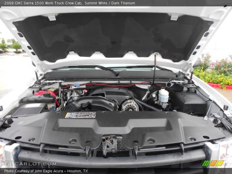 Summit White / Dark Titanium 2009 GMC Sierra 1500 Work Truck Crew Cab