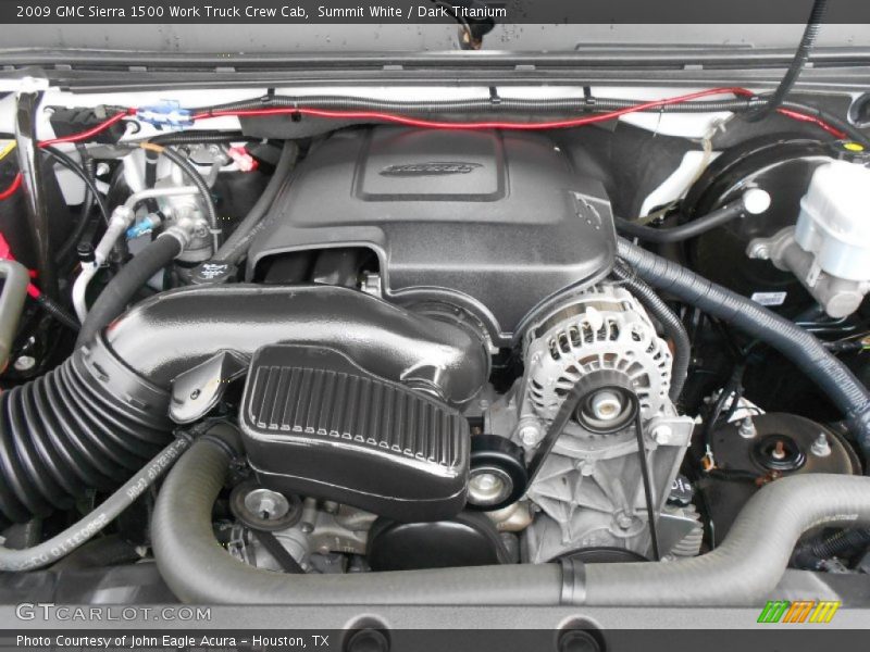 Summit White / Dark Titanium 2009 GMC Sierra 1500 Work Truck Crew Cab