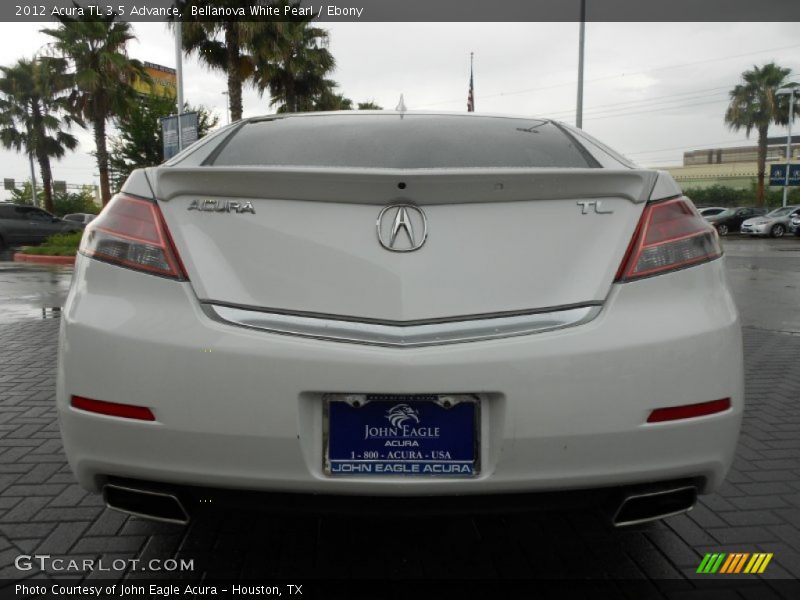 Bellanova White Pearl / Ebony 2012 Acura TL 3.5 Advance
